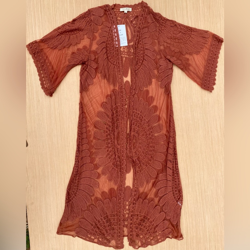 Rebellion Again Sheer Kimono Sz M